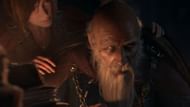 Deckard Cain the last Horadrim and Leah at the Tristram Church right before the stars came crashing down (Image via Blizzard Entertainment)